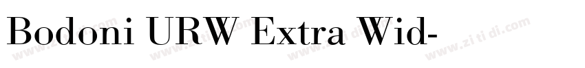 Bodoni URW Extra Wid字体转换